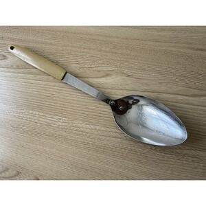 Vintage Sears Stainless Steel Serving Spoon Made in USA
